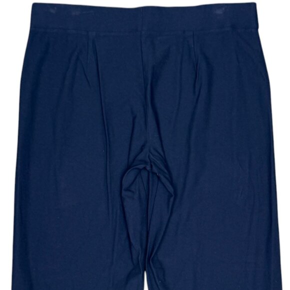 EUC Women's EILEEN FISHER Straight Leg Crepe Pull-On Pant Navy | Size PL - Picture 4 of 8